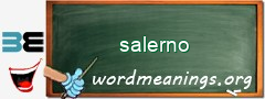 WordMeaning blackboard for salerno